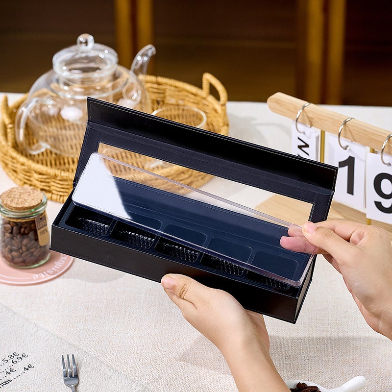 5-Compartment Windowed Chocolate Packaging Box, Hard Box, Handmade High-End Valentine'S Day Ferrero Chocolate Gift Box - Image 4